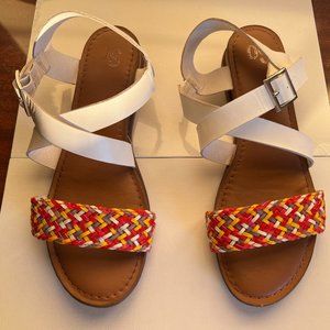 SO® Finch Womens Braided Flat Sandals